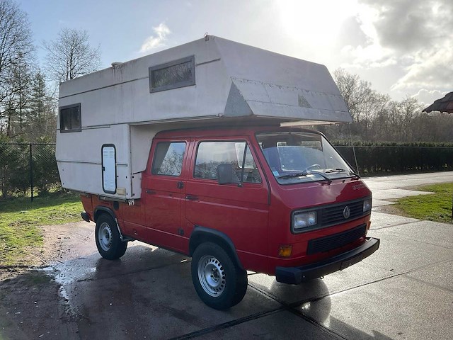 1989 volkswagen/steyr-puch t3 syncro 4x4 16 inch dubbele cabine camper - afbeelding 23 van  72