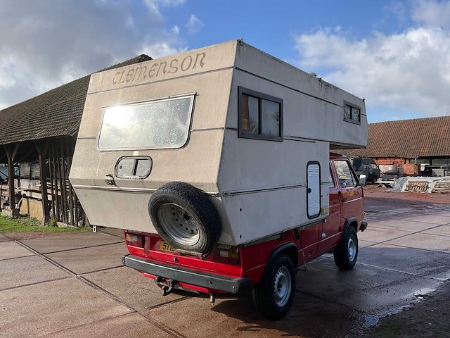 1989 volkswagen/steyr-puch t3 syncro 4x4 16 inch dubbele cabine camper - afbeelding 42 van  72