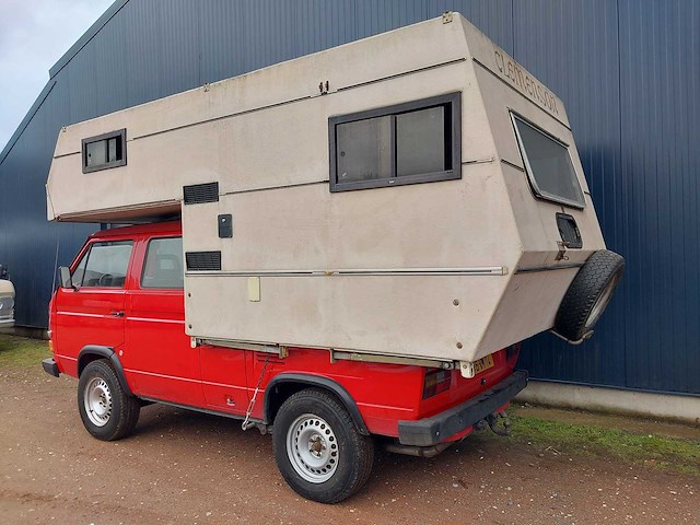 1989 volkswagen/steyr-puch t3 syncro 4x4 16 inch dubbele cabine camper - afbeelding 60 van  72