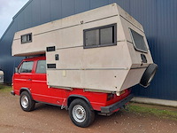 1989 volkswagen/steyr-puch t3 syncro 4x4 16 inch dubbele cabine camper - afbeelding 60 van  72