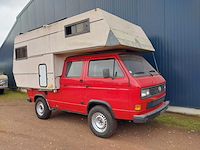 1989 volkswagen/steyr-puch t3 syncro 4x4 16 inch dubbele cabine camper - afbeelding 62 van  72