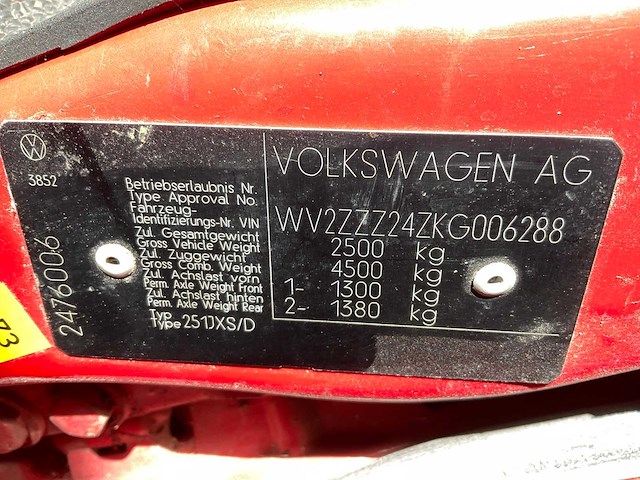 1989 volkswagen/steyr-puch t3 syncro 4x4 16 inch dubbele cabine camper - afbeelding 70 van  72