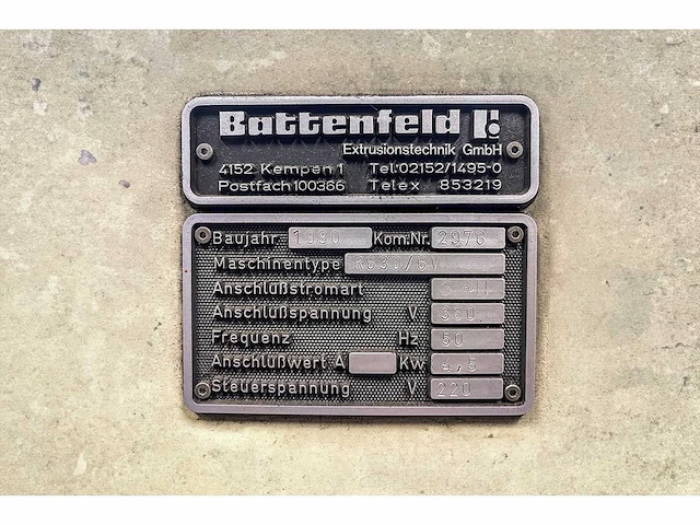 1990 - battenfeld - r630/6v - downstream - afbeelding 3 van  12