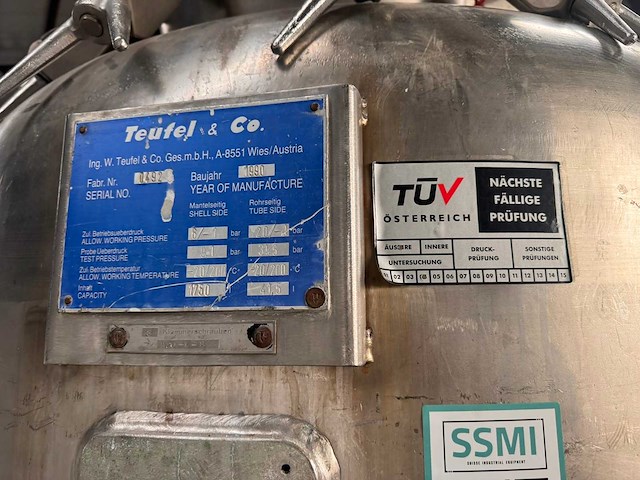 1990 - teufel & co - shell-and-tube - proceswarmtewisselaar - afbeelding 5 van  5
