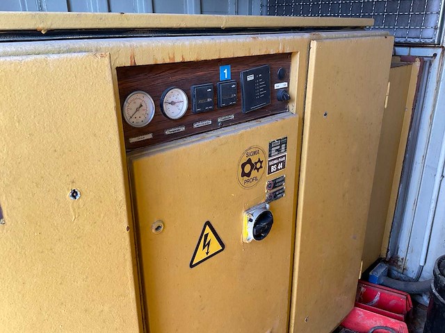 1990 2x kaeser bs 44 schroefcompressor opstelling - afbeelding 8 van  14