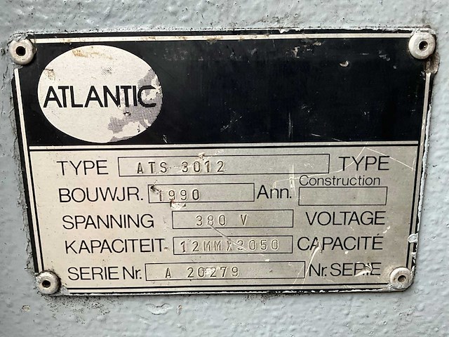 1990 atlantic ats3012 knipmachine - afbeelding 9 van  17