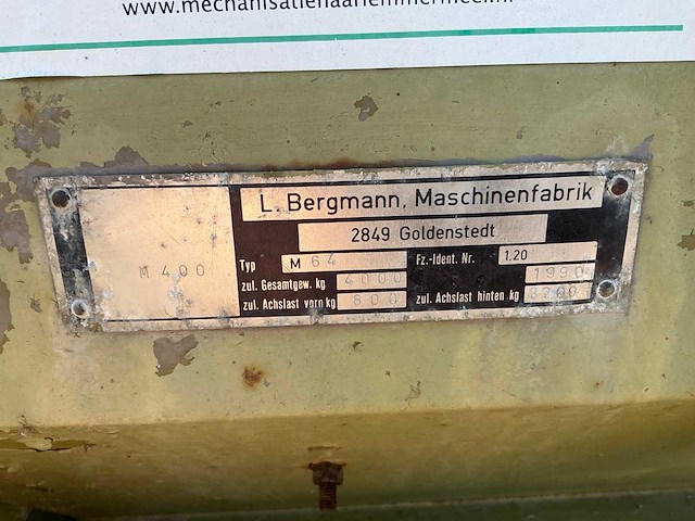 1990 bergmann m64 compoststrooier - afbeelding 6 van  14