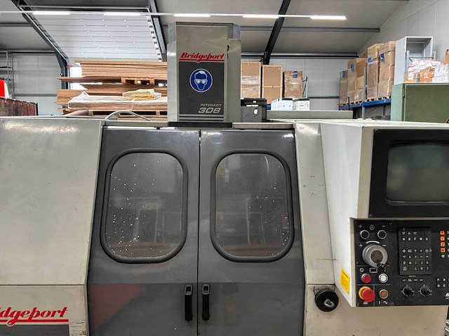 1990 bridgeport vmc interact 308 cnc freesmachine - afbeelding 13 van  13