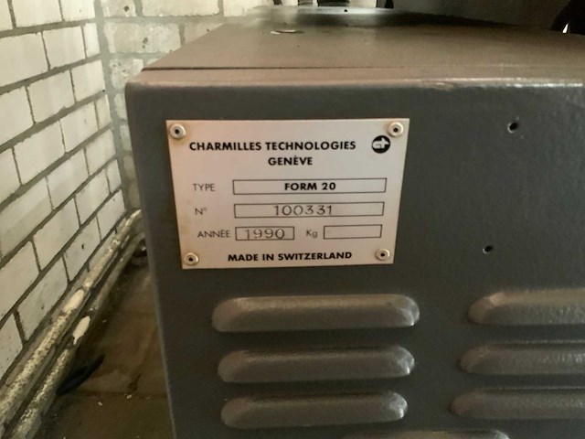 1990 charmilles form 20 zinkvonkmachine - afbeelding 7 van  9