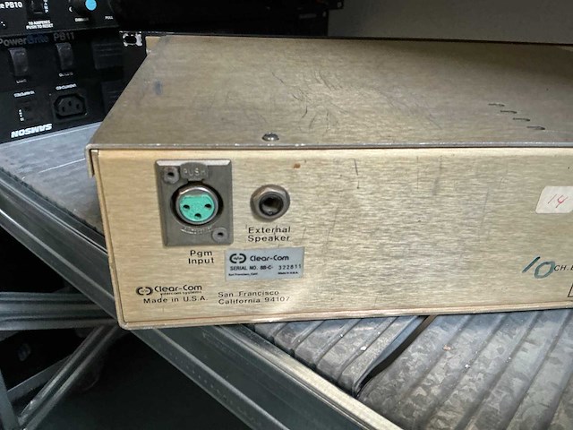 1990 clearcom masterstation intercom station - afbeelding 3 van  3