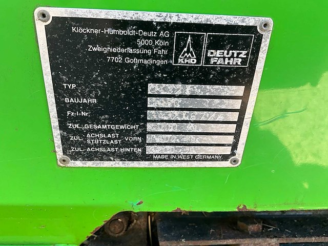 1990 deutz fahr k560 opraapwagen - afbeelding 11 van  27
