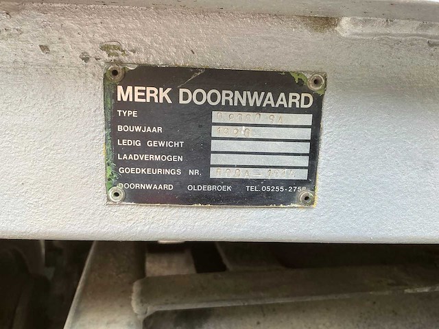 1990 doornwaard d8000sa aanhangwagen - afbeelding 22 van  29