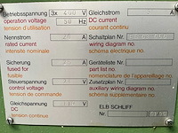 1990 elb schliff optimal 6375 vlakslijpmachine - afbeelding 5 van  7