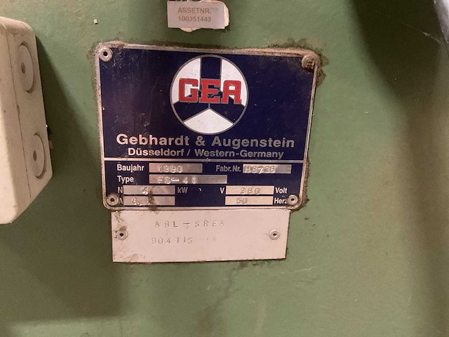 1990 gea fs-41 schaafmachine - afbeelding 5 van  7