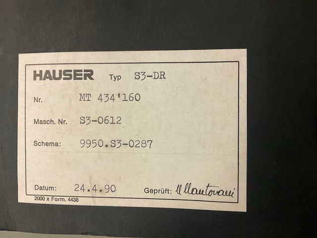 1990 hauser s3 dr coördinatenslijpmachine - afbeelding 34 van  39