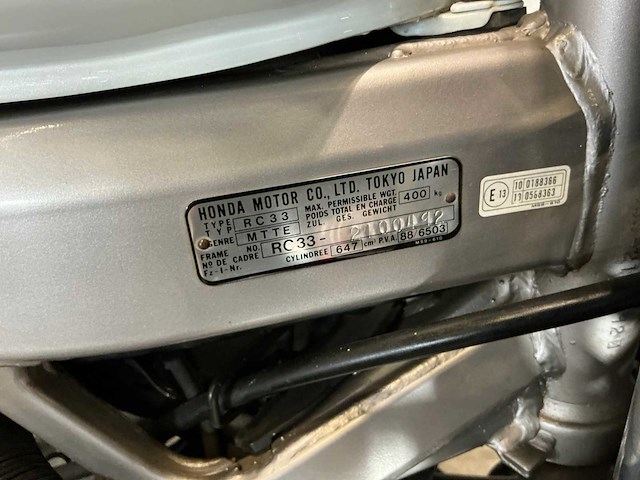 1990 honda tour ntv 650 revere motorfiets - afbeelding 3 van  7