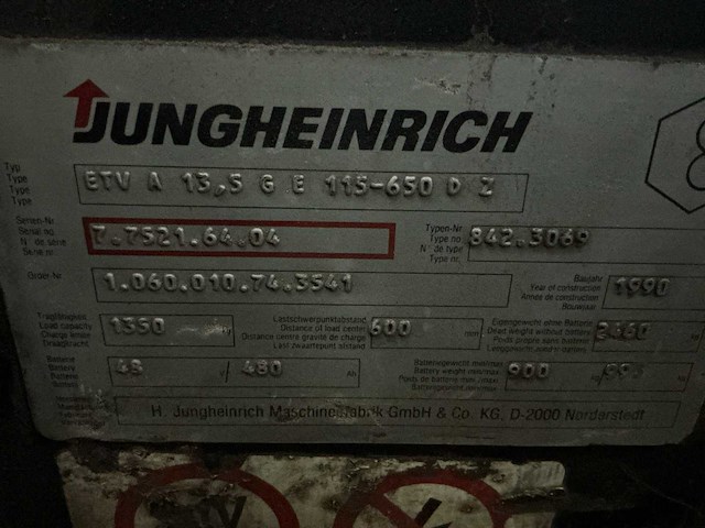 1990 jungheinrich reach truck - afbeelding 6 van  17