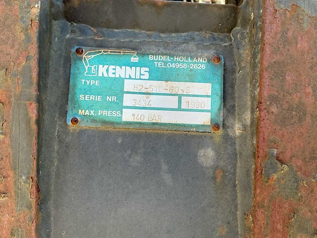 1990 kennis h2-510-60-5 heftruck steenklem - afbeelding 5 van  8