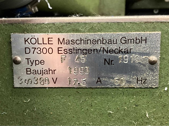 1990 kölle f45 zwenk spindel freesmachine - afbeelding 3 van  11