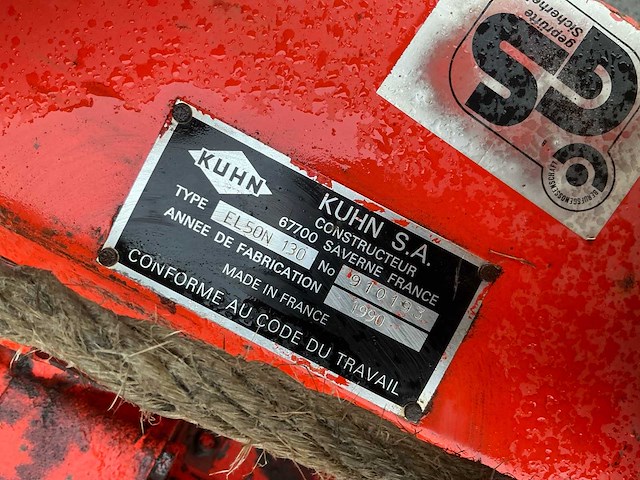 1990 kuhn el50n 130 aspergefrees - afbeelding 10 van  10
