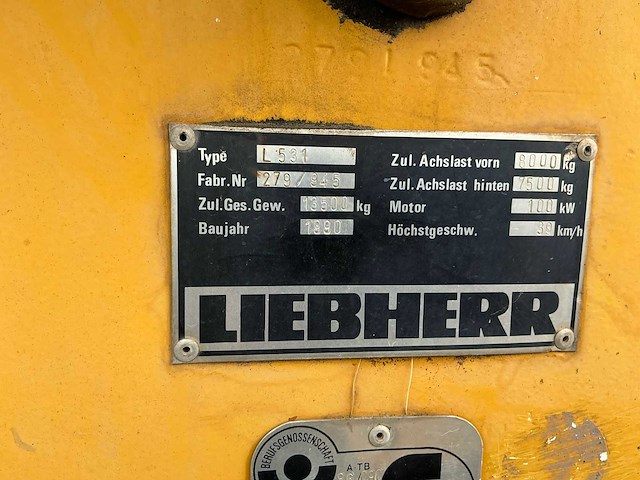 1990 liebherr 531 shovel - afbeelding 8 van  41