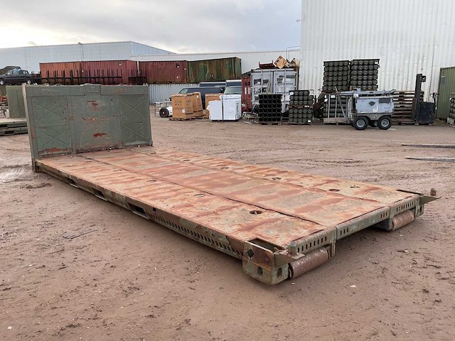 1990 lohr 20 pieds plm haakarm platform - afbeelding 2 van  5