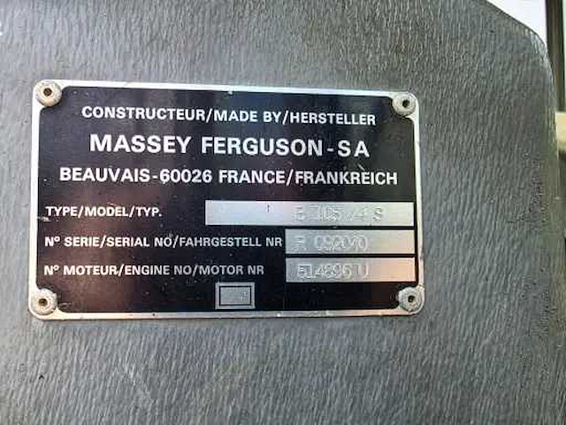 1990 massey ferguson 3095 vierwielaangedreven landbouwtractor - afbeelding 25 van  37