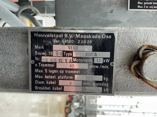 1990 neko 300a bouwlift - afbeelding 12 van  14