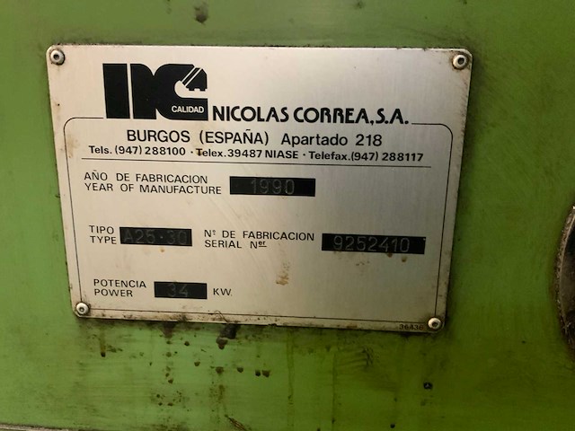 1990 nicolas correa, s.a. a25.30 bedfreesmachine - afbeelding 4 van  6