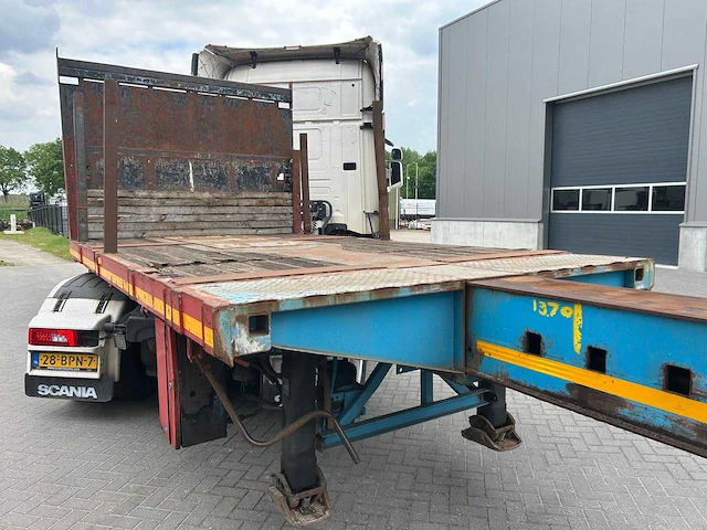 1990 nooteboom ovb-48 vv 4-assige uitschuifbare oplegger – 48 ton – 3x hydraulisch gestuurd - afbeelding 8 van  14