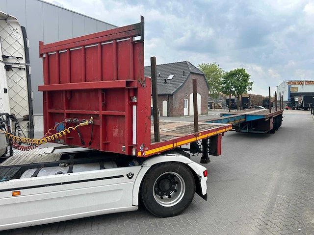 1990 nooteboom ovb-48 vv 4-assige uitschuifbare oplegger – 48 ton – 3x hydraulisch gestuurd - afbeelding 13 van  14