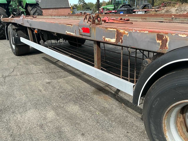 1990 samro re 326 3-assige container-/plateauaanhanger – 24 ton – luchtgeveerd - afbeelding 9 van  18