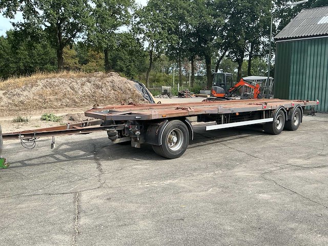 1990 samro re 326 3-assige container-/plateauaanhanger – 24 ton – luchtgeveerd - afbeelding 1 van  18