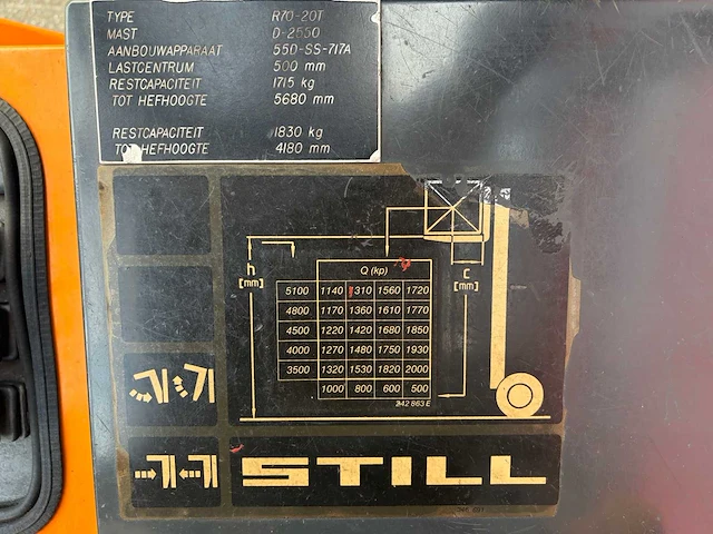 1990 still r70-20 vorkheftruck - afbeelding 43 van  51