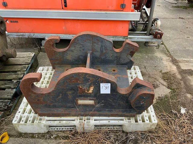 1990 verachtert kp-12 x140 x 160 snelwisselplaat - afbeelding 2 van  5