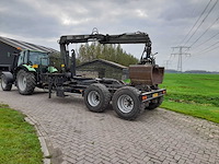 1990 zelfbouw kipper met 2x haakarmbak met kraan - afbeelding 8 van  18