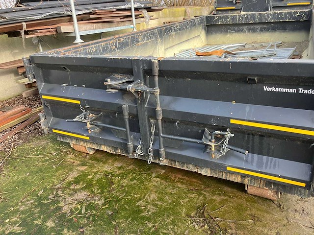 1990 zelfbouw kipper met 2x haakarmbak met kraan - afbeelding 16 van  18