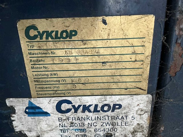 1991 cyklop ci610 palletfoliewikkelaar - afbeelding 5 van  5