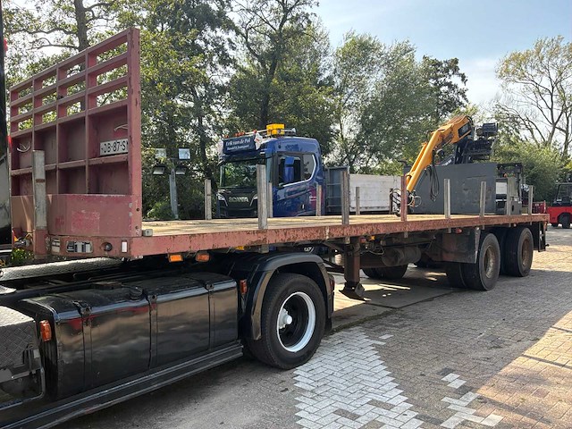1991 floor flo-18-202 oplegger met kennis r11.000 kraan - afbeelding 1 van  22