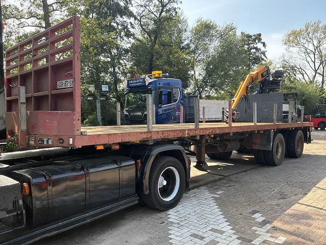 1991 floor flo-18-202 oplegger met kennis r11.000 kraan - afbeelding 1 van  22