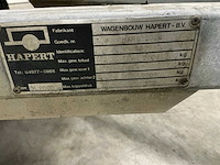 1991 hapert dl2000 platte aanhangwagen met resteelopbouw - afbeelding 5 van  16