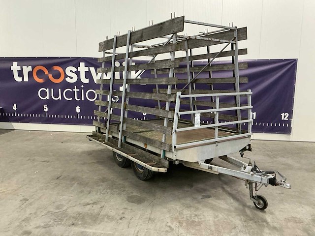 1991 hapert dl2000 platte aanhangwagen met resteelopbouw - afbeelding 1 van  16