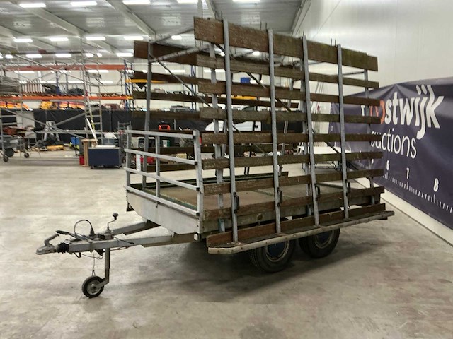 1991 hapert dl2000 platte aanhangwagen met resteelopbouw - afbeelding 10 van  16