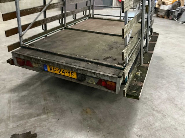 1991 hapert dl2000 platte aanhangwagen met resteelopbouw - afbeelding 12 van  16