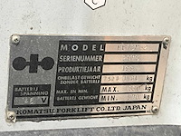 1991 komatsu fb13m-2 vorkheftruck - afbeelding 5 van  13