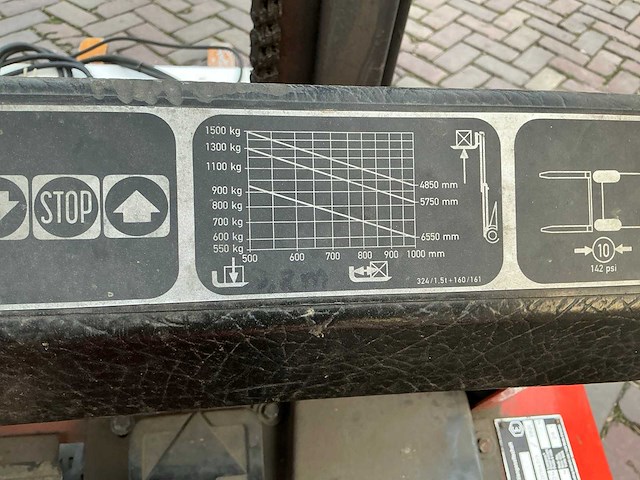 1991 linde e15 vorkheftruck - afbeelding 12 van  12