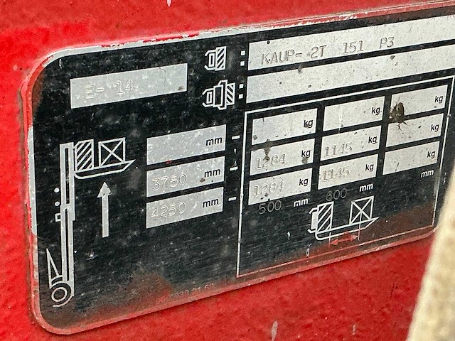 1991 linde e15 vorkheftruck - afbeelding 13 van  20