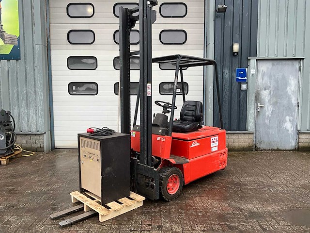 1991 linde e15s vorkheftruck - afbeelding 1 van  15