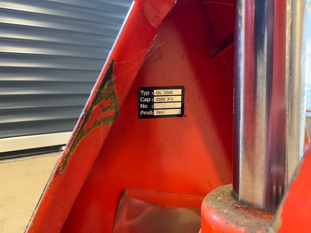 1991 logitrans gl 2500 hand hydraulische palletwagen - afbeelding 8 van  8