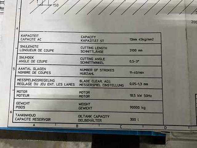 1991 lvd hst 31/13 guillotineschaar - afbeelding 6 van  16